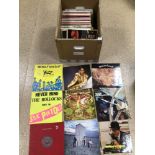 LARGE BOX OF RECORDS, LPS, VINYL, KING CRIMSON, THE WHO, SEX PISTOLS, SPYRO, GYRA, MOTORHEAD,
