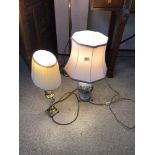 TWO BEDSIDE LAMPS