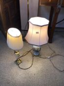 TWO BEDSIDE LAMPS