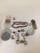MIXED 925 SILVER JEWELLERY, OLD COIN AND YELLOW METAL