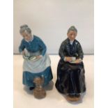 TWO ROYAL DOULTON FIGURINES. ‘THE FAVOURITE’ HN2294 AND ‘THE CUP OF TEA’ HN2322.