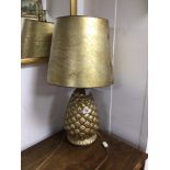 VINTAGE PINEAPPLE LAMP, 80CM