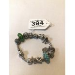 ORIGINAL PANDORA BRACELET WITH CHARMS