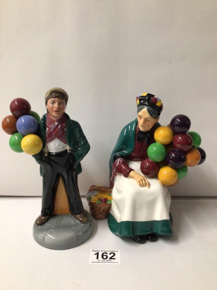 TWO ROYAL DOULTON FIGURINES. ‘BALLOON BOY’ HN2934 AND ‘THE OLD BALLOON SELLER HN1315.