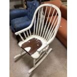 SHABBY CHIC PAINTED ROCKING CHAIR