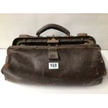 VINTAGE BROWN LEATHER DOCTOR’S BAG.