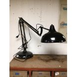 LARGE BLACK ANGLEPOISE LAMP