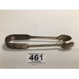 PAIR OF HALLMARKED SILVER SUGAR TONGS BY ELIZABETH EATON, 51 GRAMS