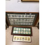 THREE FRAMED AND GLAZED PRINTS, AU BON MARCHE, CARL ANDERSON, GEORGE CRUIKSHANK, THE LARGEST 82 X