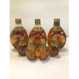 VINTAGE HAIGS DIMPLE WHISKY SEVEN BOTTLES IN TOTAL FOUR ARE MINIATURES