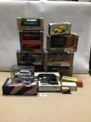 MIXED SELECTION OF MOSTLY BOXED DIE-CAST MODEL VEHICLES. INCLUDES CORGI, DINKY, AND MORE.