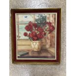 DORCIE SYKES (1908-1998) STILL LIFE SIGNED FRAMED AND GLAZED, 52 X 46CM