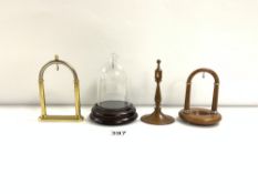 FOUR POCKET WATCH HOLDERS