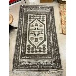 TWO VINTAGE TURKISH RUGS, THE LARGEST 206 X 120CM