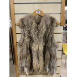 FUR GILET SIZE UK M