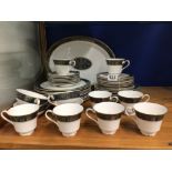 FORTY-NINE PIECE ROYAL DOULTON (CARLYLE) PART-DINNER AND TEA SERVICE