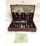 CANTEEN OF SILVER-PLATED CUTLERY, NOBILITY PLATE