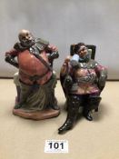 TWO ROYAL DOULTON FIGURES. ‘THE FOAMING COURT’ HN2