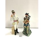 TWO ROYAL DOULTON FIGURINES, MORNING MA'AM (HN2895) AND THE PIPER (HN2907)
