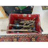 LARGE QUANTITY OF VINTAGE/ANTIQUE GARDEN TOOLS AND MORE