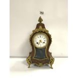 FRENCH 19TH CENTURY RED BOULLE CLOCK PEARCE AND SON PARIS, 30CM