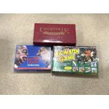 THREE GAMES CONNOISSEUR CHESS SET, SPITTING IMAGE AND BIG MATCH GAME