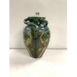 BRANNAM ART VASE, 25CM