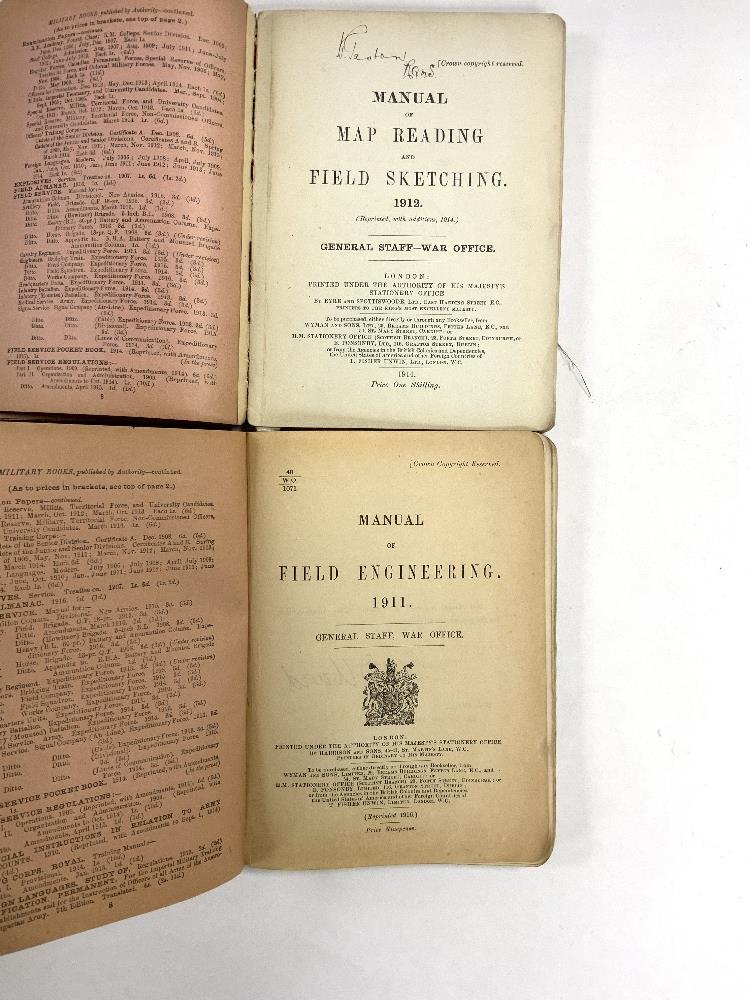 TWO MILITARY BOOKS 1911, FIELD ENGINEERING 1912 MAP READING AND FIELD SKETCHING - Image 3 of 4