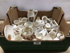 AN EXTENSIVE COLLECTION OF W.H. GOSS CRESTED CHINA.
