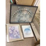 THREE FRAMED AND GLAZED ORIENTAL STYLE PICTURES COOPER SMITH AND MORE, 76 X 60CM