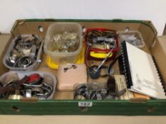 LARGE QUANTITY OF WATCH PARTS, STRAPS, GLASS AND MORE