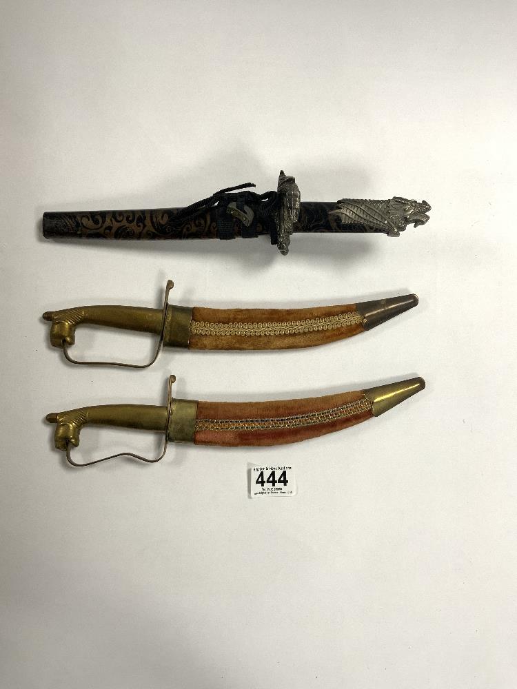 THREE VINTAGE DAGGERS