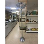 VINTAGE CHROME ART DECO UPLIGHTER 176CM