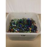 EXTENSIVE COLLECTION OF MARBLES.