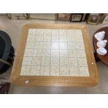 1970'S KITCHEN TILE TABLE TOP KITCHEN TABLE 120 X 136CM