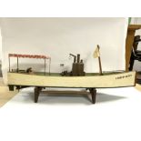 VINTAGE STEAM-DRIVEN AFRICAN QUEEN MODEL BOAT, 70CM