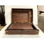 ANTIQUE MAHOGANY BRASS BOX BY JAMES WATT OF SOHO DUPLICATER / COPYING MACHINE A/F 53 X 36CM