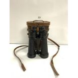 MILITARY FIELD BINOCULARS BY BARR AND STROUD SERIAL 71967 WITH ORIGINAL CASE