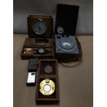 CASED CROPICO RESISTANCE BRIDGE TYPE PW4, SHORTLAND BAROMETER, STANLEY LONDON COMPASS BOXED, BOXED