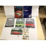 VINTAGE CAR BROCHURES, BMW 628 CSI, ALFA ROMEO, TALBOT, MURENA, LANCIA COUPE AND MORE