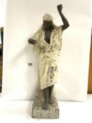 LARGE BRONZE WITH MARKINGS LOUIS HOTTER, 50CM