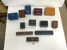 QUANTITY OF WATCH BOXES, TISSOT, ROTARY, AND MORE