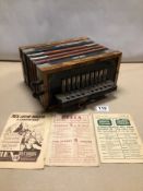 VINTAGE MASTERTONE FOREIGN ACCORDION MADE IN GERMANY. A/F