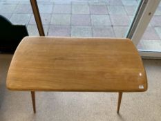 BLONDE ERCOL REFECTORY PLANK/DINING TABLE, 138 X 71CM
