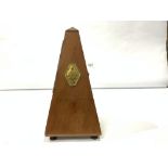 A FRENCH WALNUT CASED METRONOME MAKER-PAQUET