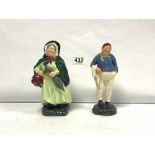 ROYAL DOULTON FIGURE 'FAT BOY' HN2096 AND 'SAIREY GAMP' HN2100