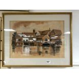 A PASTEL STUDY OF FLATFORD MILL ROY ADAMS SIGNED AND DATED 1964 54 X 34 CMS