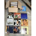 A QUANTITY OF LP'S MANY ARTISTS INCLUDING SHIRLEY BASSEY, NAT KING COLE, JOHNNY MATTIS AND MANY