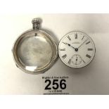 HALLMARKED SILVER DENNISON CASED POCKET WATCH 1908 WITH A WALTHAM MASS SIGNED P. S. BARTLETT