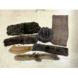 A QUANTITY OF FUR STOLES AND MUFF